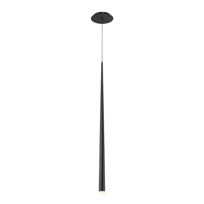 Modern Forms Cascade 7 Inch Pendant Light in Black