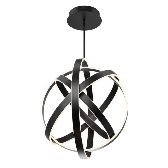 Modern Forms Kinetic 28 Inch Pendant Light in Black
