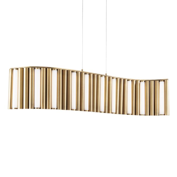 Modern Forms Aretha Pendant Light in Aged Brass