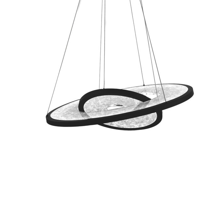 Modern Forms Jupiter 2 Light Pendant Light in Black