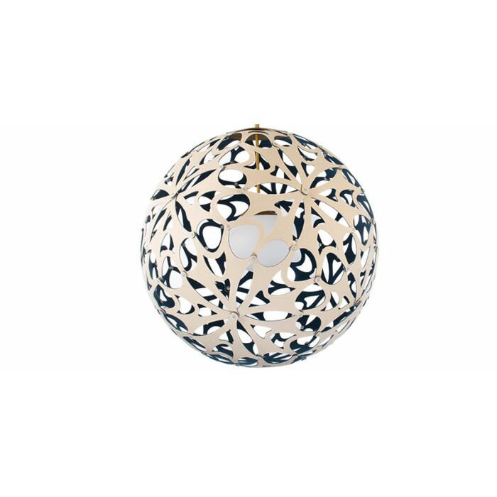 Modern Forms Groovy 24 Inch Pendant Light in Cream and Blue and White