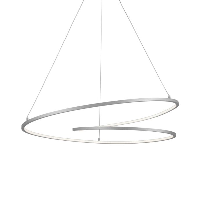 Kuzco Twist LED Pendant Light in Antique Silver