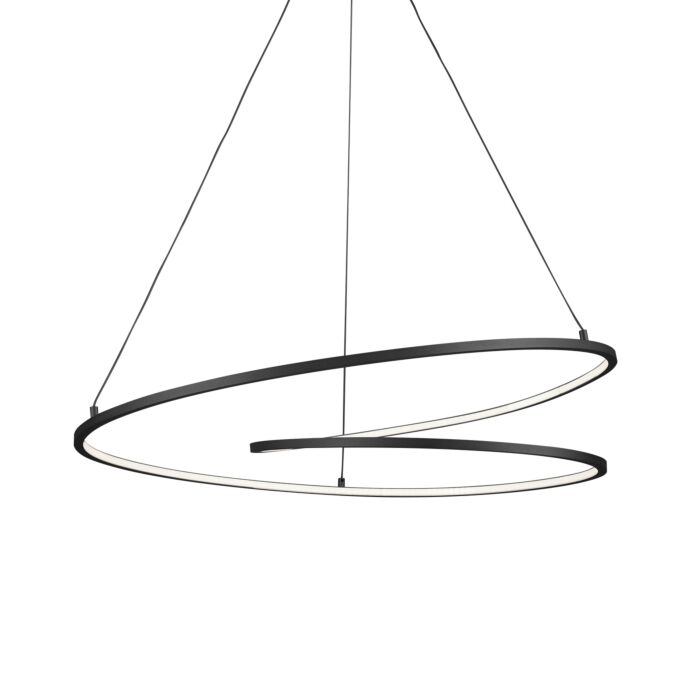 Kuzco Twist LED Pendant Light in Black