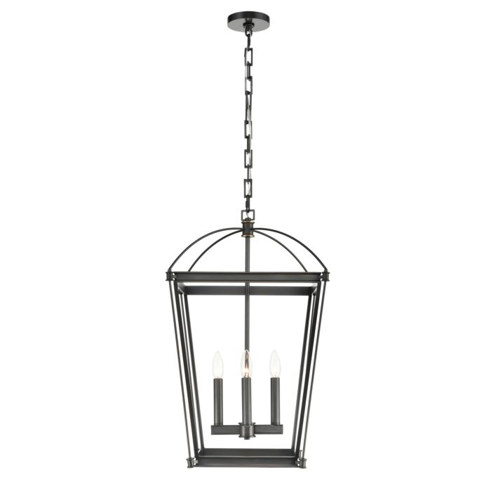 Alora Manor 4 Light Pendant Light in Urban Bronze