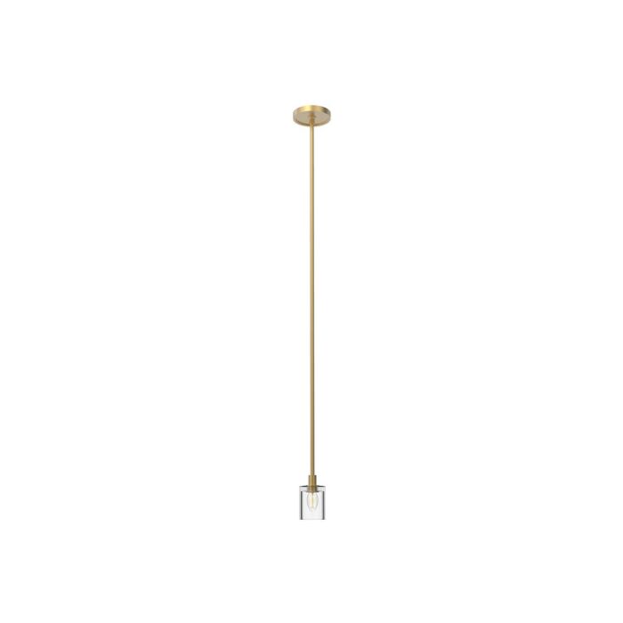 Alora Salita Pendant Light in Vintage Brass And Clear Crystal