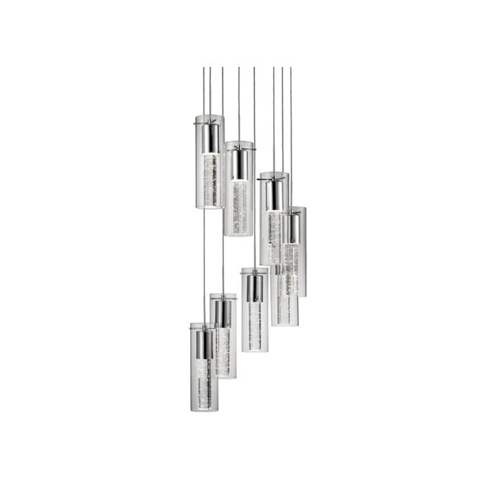 Kuzco Champagne 8 Light Pendant Light in Chrome