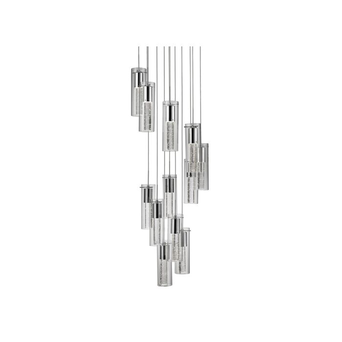 Kuzco Champagne 12 Light Pendant Light in Chrome