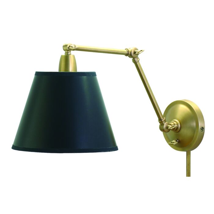 House of Troy 20 Inch Library Lamp in Weathered Brass Finish