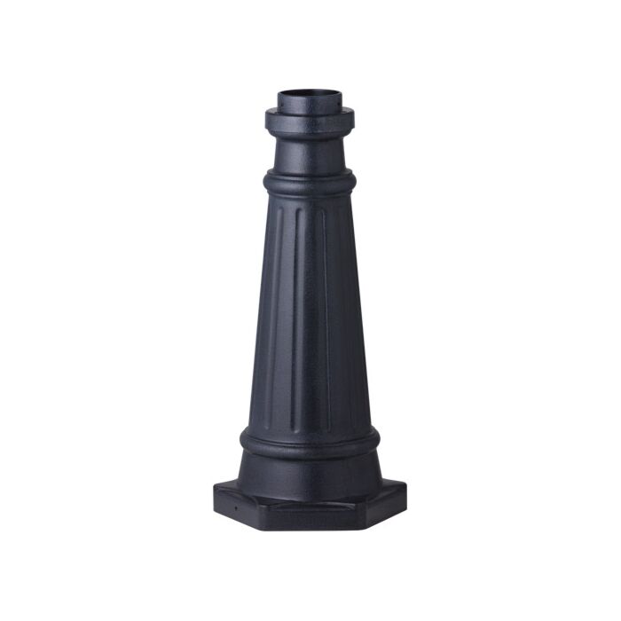 Feiss Outdoor 10 Inch Post Base in Dark Weathered Zinc