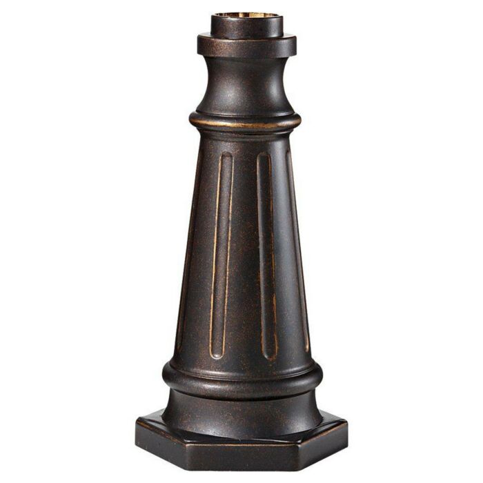 Feiss Post Base in Grecian Bronze Finish