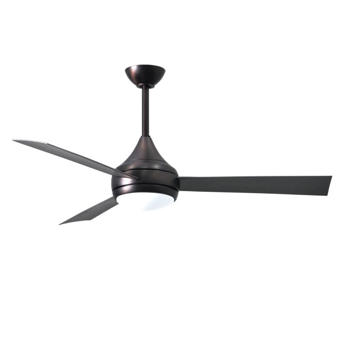 Matthews Donaire 52 Inch Indoor/Outdoor Ceiling Fan in Brushed Bronze with Silver Tone Blades