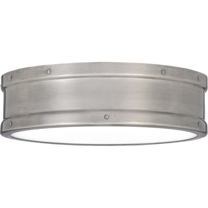 Quoizel Ahoy 13 Inch Ceiling Light in Antique Polished Nickel