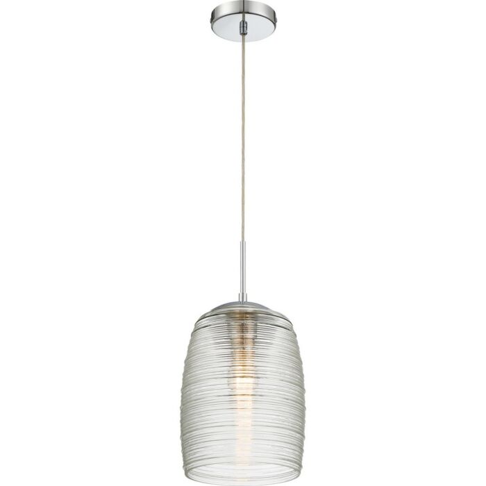 Quoizel Rebound 9 Inch Pendant Light in Polished Chrome