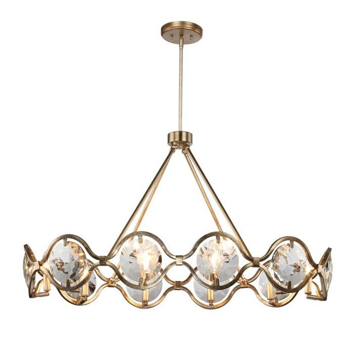 Crystorama Quincy 10 Light 31 Inch Traditional Chandelier in Distressed Twilight