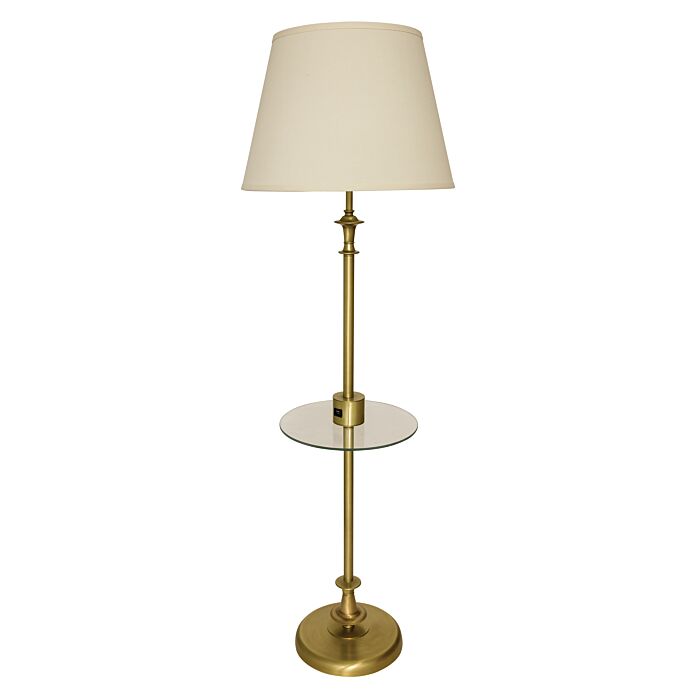 House of Troy Randolph Floor Lamp in Antique Brass
