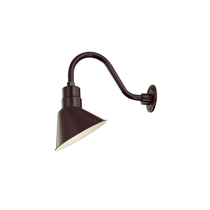 Millennium Lighting R Series 1 Light Angle Shade in Architectural Bronze