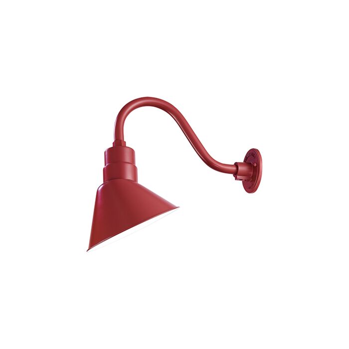 Millennium Lighting R Series 1 Light Angle Shade in Satin Red