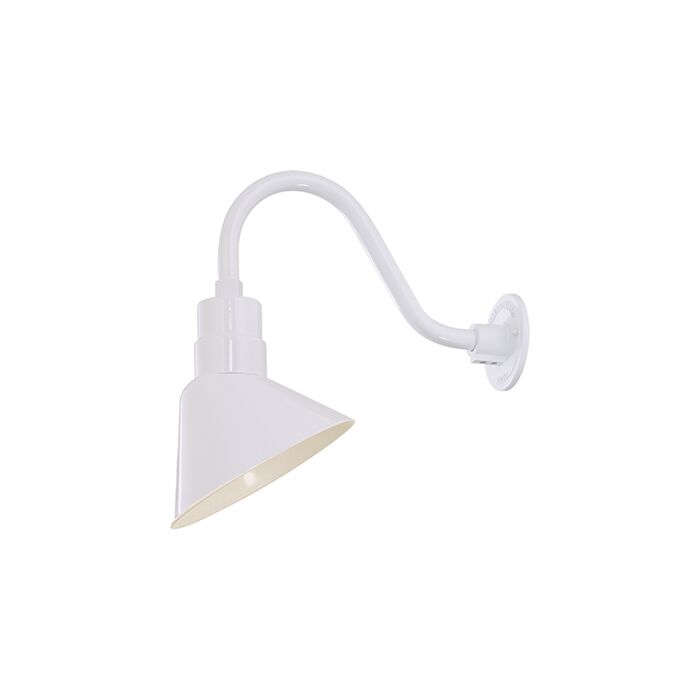 Millennium Lighting R Series 1 Light Angle Shade in White