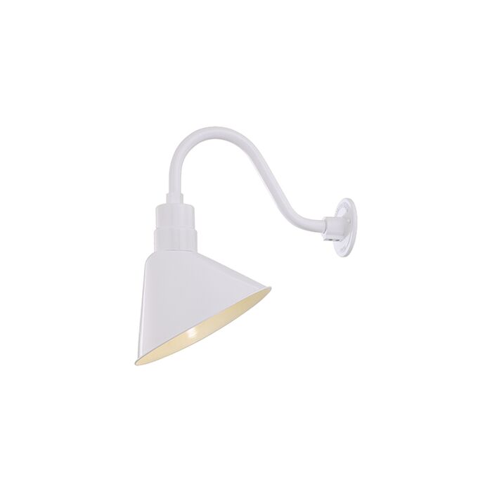 Millennium Lighting R Series 1 Light Angle Shade in White