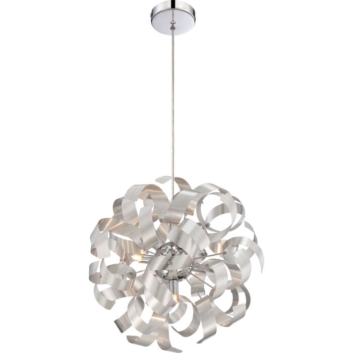Quoizel Ribbons 5 Light 17 Inch Pendant Light in Millenia