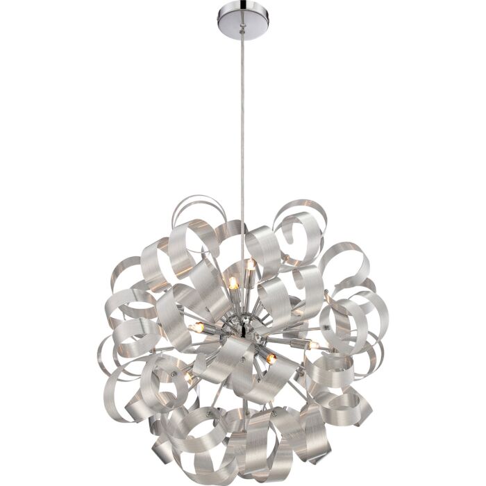 Quoizel Ribbons 12 Light 23 Inch Pendant Light in Millenia
