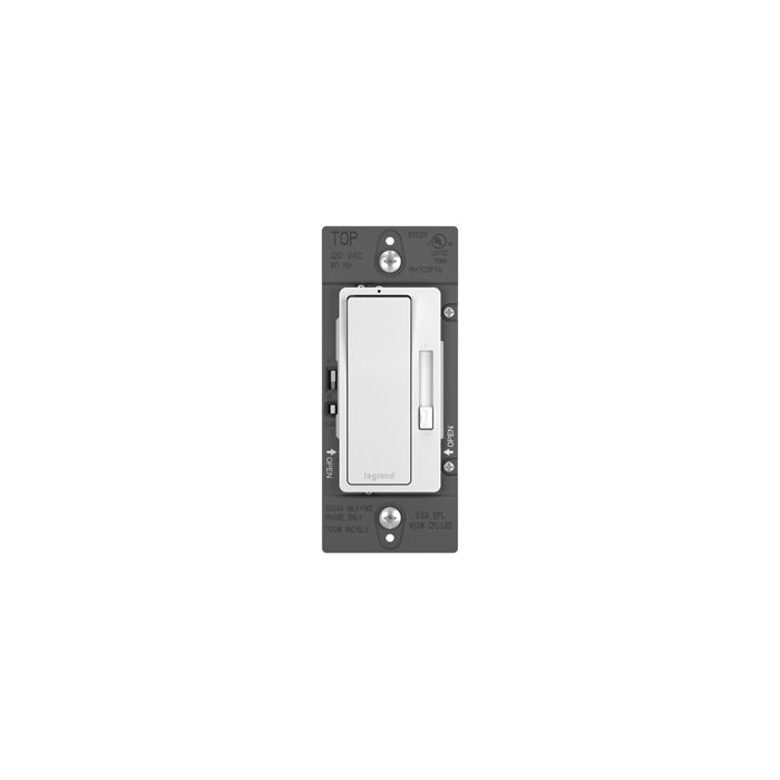 LeGrand Radiant Universal 3 Way Paddle Dimmer in White