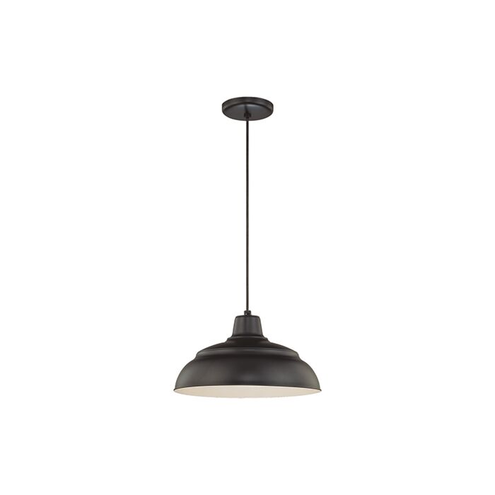 Millennium Lighting R Series 1 Light Pendants in Satin Black