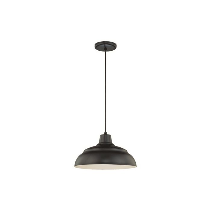 Millennium Lighting R Series 1 Light Pendants in Satin Black
