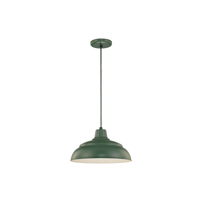 Millennium Lighting R Series 1 Light Pendants in Satin Green