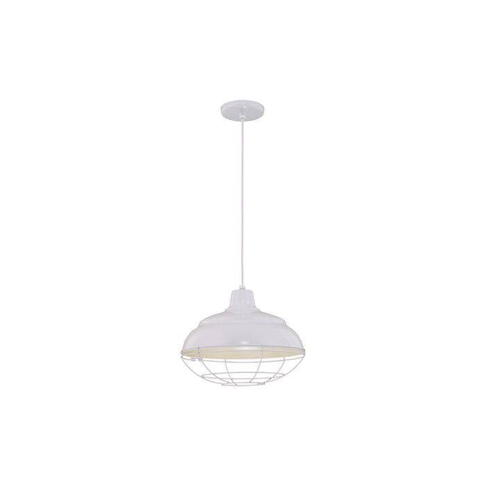 Millennium Lighting R Series 1 Light Pendants in White
