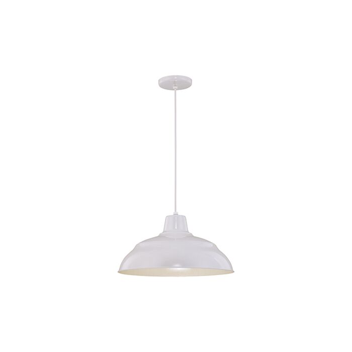 Millennium Lighting R Series 1 Light Pendants in White