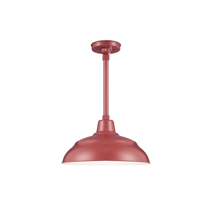 Millennium Lighting R Series 1 Light Warehouse Shade in Satin Red