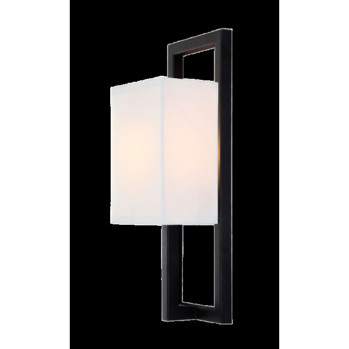 Matteo Cadre 1 Light Wall Sconce In Dark Grey