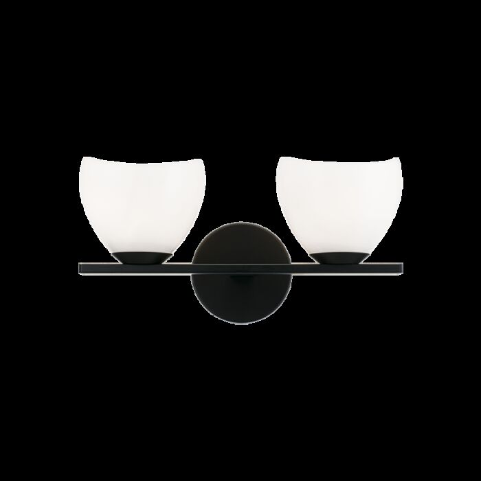Matteo Uptowne 2 Light Wall Sconce In Black