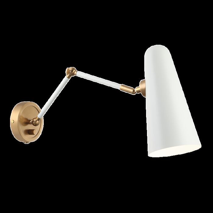 Matteo Blink 1 Light Wall Sconce In White