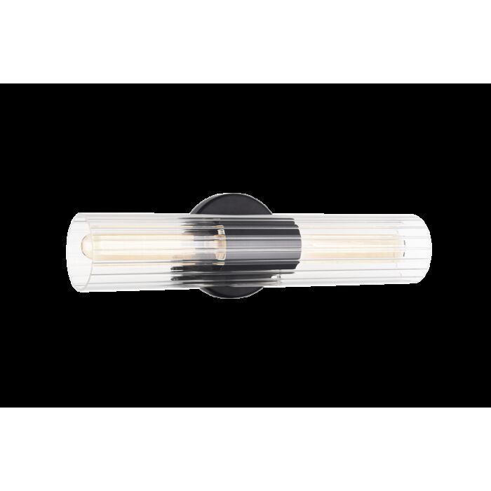 Matteo Odette 2 Light Wall Sconce In Black