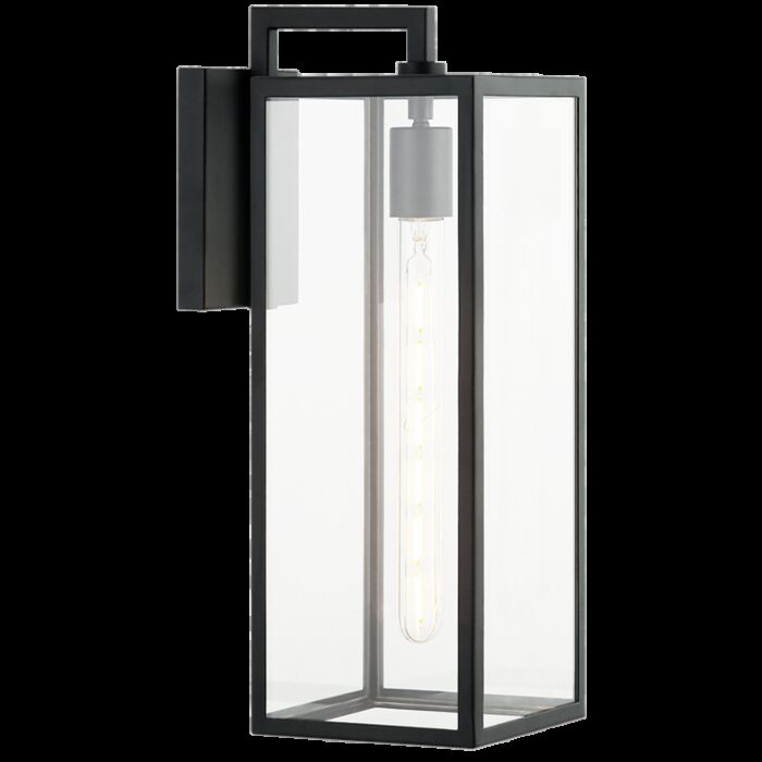 Matteo Camber 1 Light Wall Sconce In Matte Black