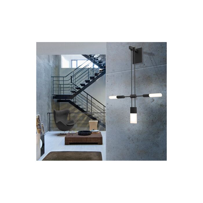 Sonneman Suspenders® 15 Inch Wall Sconce in Satin Black