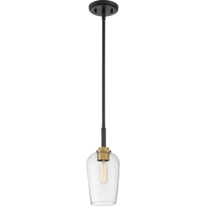Quoizel Sagamore 5 Inch Pendant Light in Earth Black