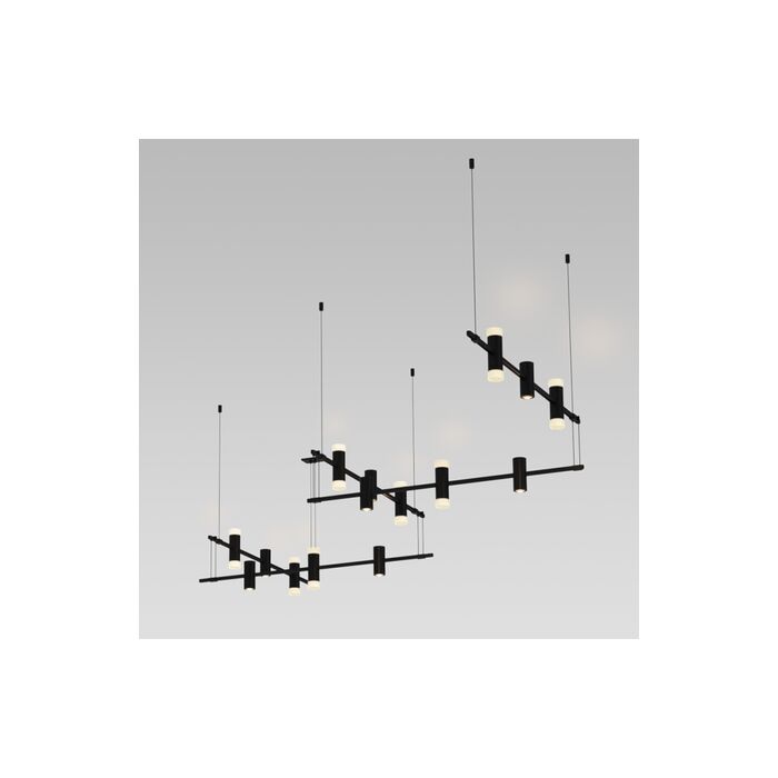 Sonneman Suspenders® 5 Bar Zig Zag Light in Satin Black