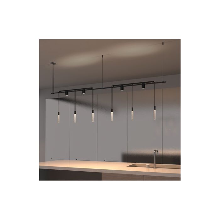 Sonneman Suspenders® 6 Light Track Lighting in Satin Black