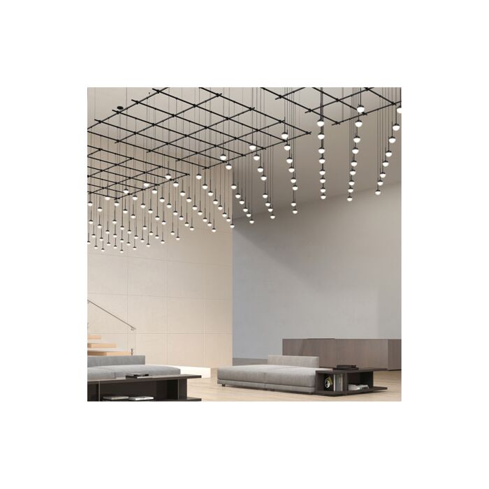 Sonneman Suspenders® 49 Light Gridscape Light in Satin Black