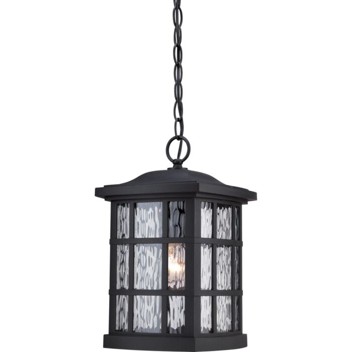 Quoizel Stonington 10 Inch Outdoor Hanging Light in Mystic Black