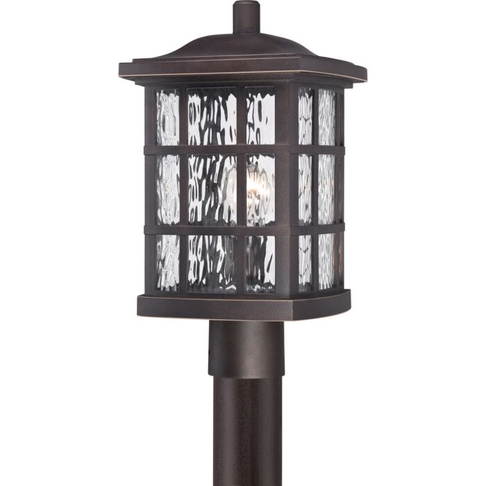 Quoizel Stonington 10 Inch Outdoor Post Light in Palladian Bronze