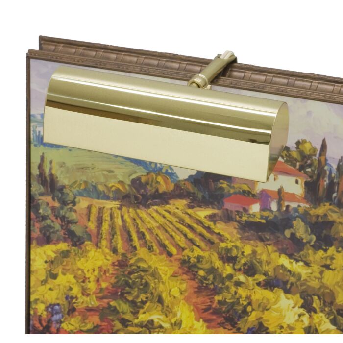 House of Troy Traditional 8 Inch Polished Brass Picture Light