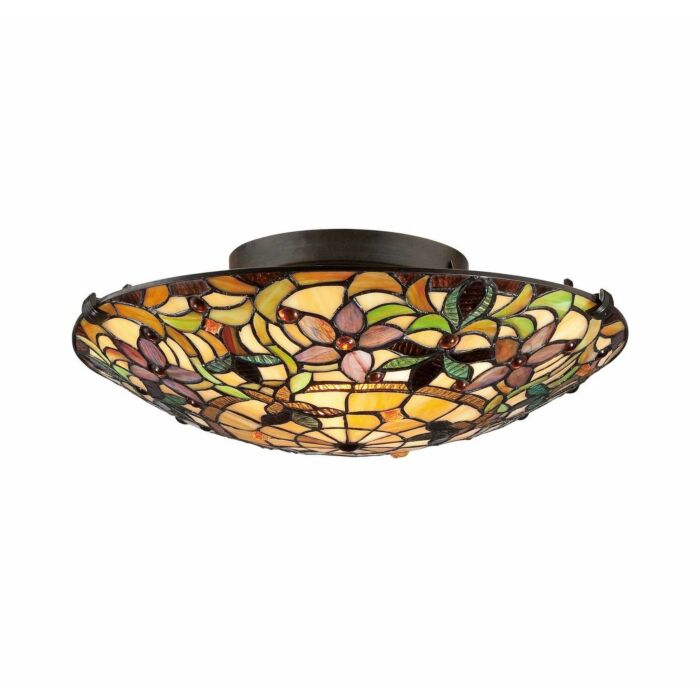 Quoizel Kami 2 Light 17 Inch Ceiling Light in Vintage Bronze