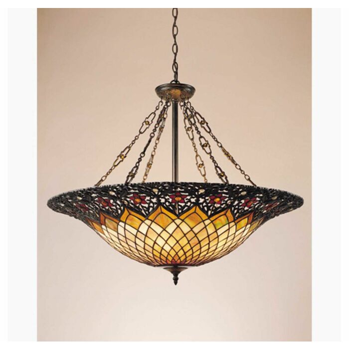 Quoizel Adriana 6 Light 32 Inch Pendant Light in Vintage Bronze