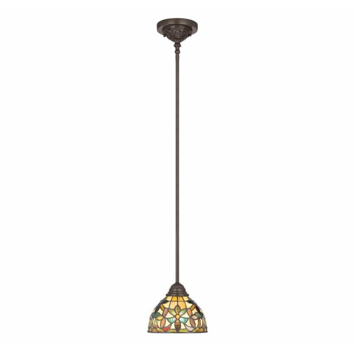 Quoizel Kami 8 Inch Pendant Light in Vintage Bronze