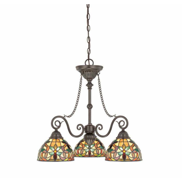 Quoizel Kami 3 Light 23 Inch Transitional Chandelier in Vintage Bronze