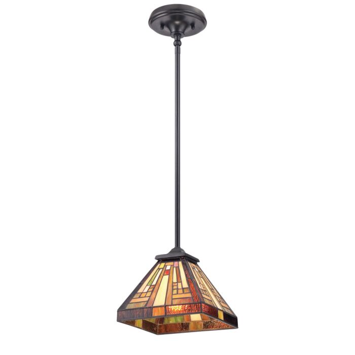 Quoizel Stephen 8 Inch Pendant Light in Vintage Bronze